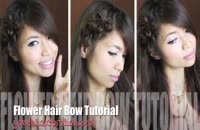 آموزش بافت مو به شکل گل
