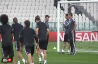 ویدئو تمرین بازیکنان رئال مادرید در تورین