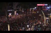 جشن هواداران بارسلونا بعد قهرمانی در جام حذفی