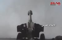 حملات سنگین توپخانه ارتش سوریه