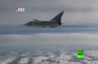 سوختگیری جنگنده‌های روس در آسمان