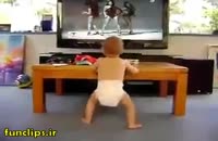 کلیپ جالب و دیدنی تقلید رقص بچه