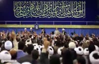 ورود امام خامنه ای به حسینیه امام خمینی(ره) در عید مبعث