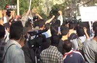 فیلم تجمع اعتراضی مقابل سفارت عربستان