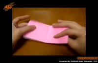اوریگامی ساخت قلب کاغذی