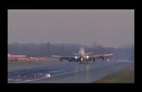 فرود خطرناک بوئینگ 747 ماهان ایر در بندرعباس