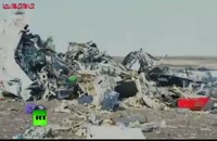 لاشه هواپیمای روسیه در مصر