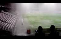 بارش باران چگونه بازی فوتبال لیگ فرانسه را متوقف کرد؟