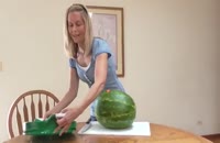 روش جدیدوسریع چگونه هندوانه روقاچ کنیم