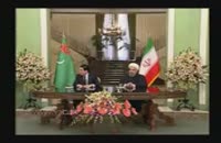 نشست خبری مشترک روسای جمهور ایران و ترکمنستان